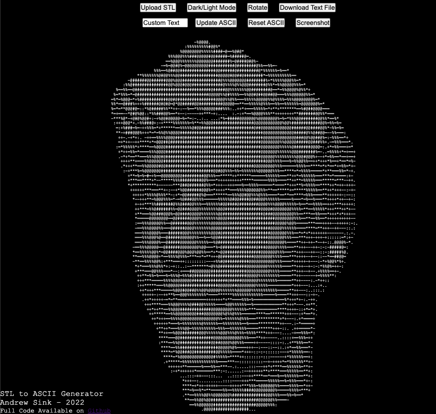 STL to ASCII Generator
